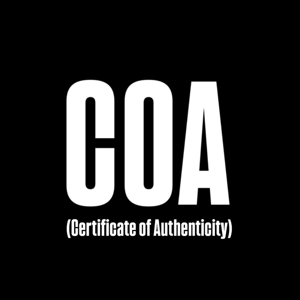 Certificate of Authenticity COA